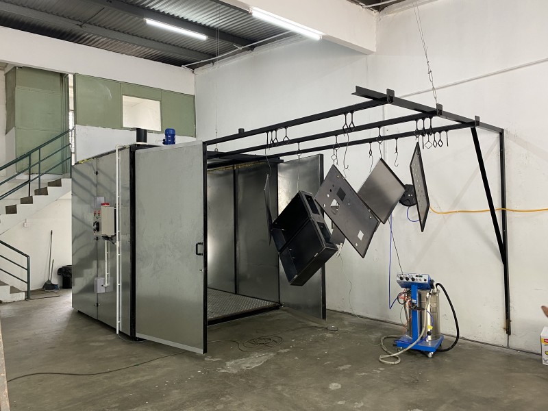 FASTKOAT Batch Powder Coating Oven System 4x4x8 to 8x8x20 Mach